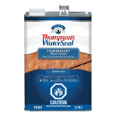 Thompson's WaterSeal THCP91401-16 Wood Sealer, Transparent, Liquid, Sedona Red, 1 gal, Can